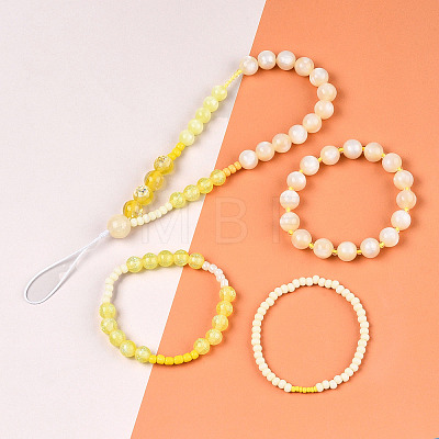 DIY 18 Style Resin & Acrylic Beads Jewelry Making Finding Kit DIY-NB0012-04E-1