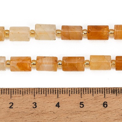 Natural Yellow Hematoid Quartz/Golden Healer Quartz Beads Strands GG-CBA5B6F-F01-01-1