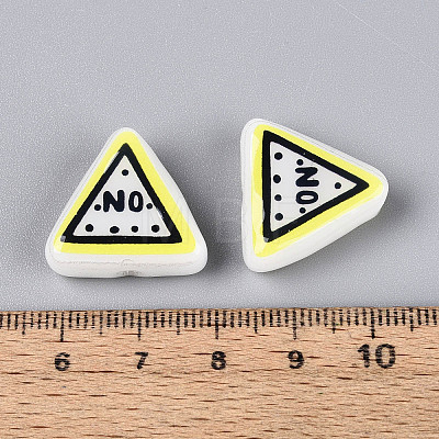 Printed Opaque Resin Beads RESI-N043-11-1