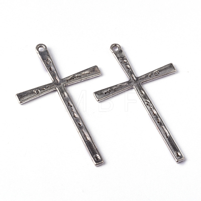 Tibetan Style Alloy Cross Large Pendants EAAA0100Y-NF-1