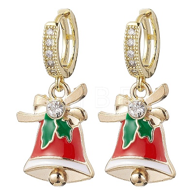 Alloy Enamel Hoop Earrings EJEW-JE06159-01-1