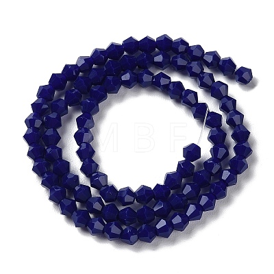 Opaque Solid Color Imitation Jade Glass Beads Strands GLAA-F029-P4mm-10-1