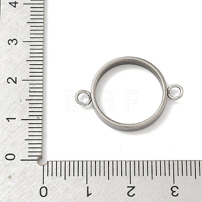 304 Stainless Steel Open Back Bezel Connector Charms STAS-B126-05C-P-1