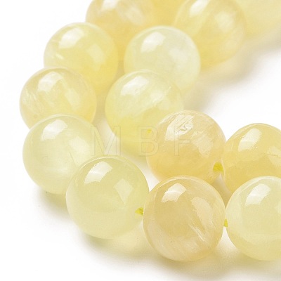 Natural Yellow Selenite Beads Strands G-N328-025E-03-1