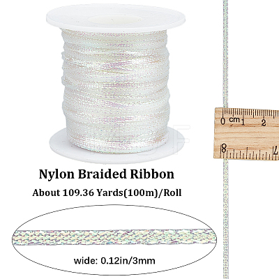 Gorgecraft 100M Nylon Braided Ribbon OCOR-GF003-05C-1