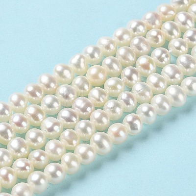 Natural Cultured Freshwater Pearl Beads Strands PEAR-E018-44-1