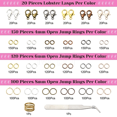 DIY Jewelry Finding Making Kit DIY-YW0005-78-1