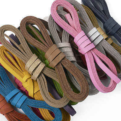 20 Strands 20 Colors Flat Imitation Leather Cord WL-TA0001-01-1