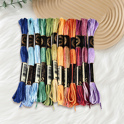 6-Ply Polyester Embroidery Floss OCOR-WH20074-15A-1