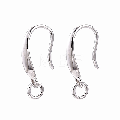 Anti-Tarnish Rhodium Plated 925 Sterling Silver Earring Hooks STER-N016-26P-1