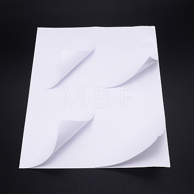 100Pcs Blank Printing Paper Adhesive Stickers DIY-WH0259-48-1