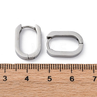 Non-Tarnish 304 Stainless Steel Huggie Hoop Earrings X-STAS-H156-11A-P-1