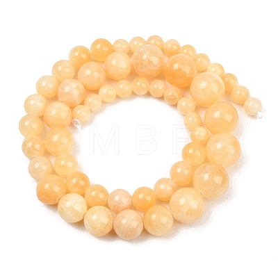 Natural Yellow Jade Graduated Beads Strands GG-CBA2AE1-A02-1