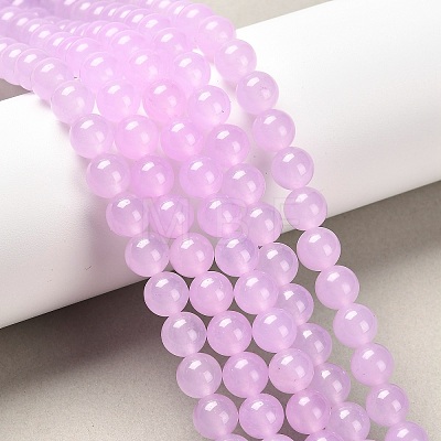 Natural & Dyed Malaysia Jade Bead Strands G-A146-8mm-A17-1