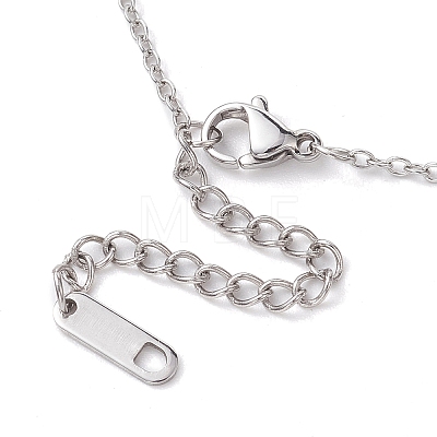 201 Stainless Steel Pendnat Necklaces NJEW-JN04764-01-1