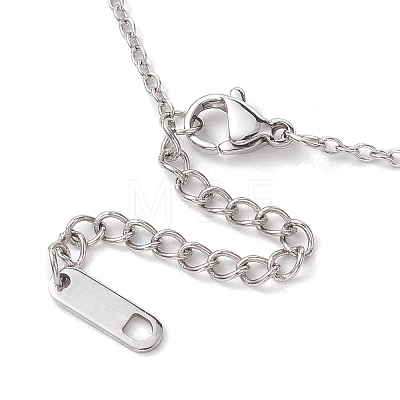 Non-Tarnish 201 Stainless Steel Pendnat Necklaces NJEW-JN04764-01-1