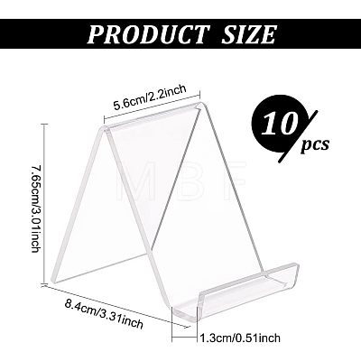 Fingerinspire Transparent Acrylic Display Stands ODIS-FG0001-21B-1