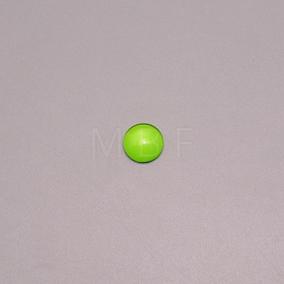 Glass Cabochons GGLA-WH0001-10F-1