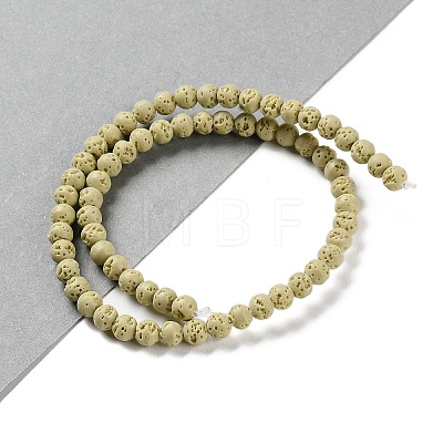 Synthetic Lava Rock Dyed Beads Strands G-H311-08A-01-1