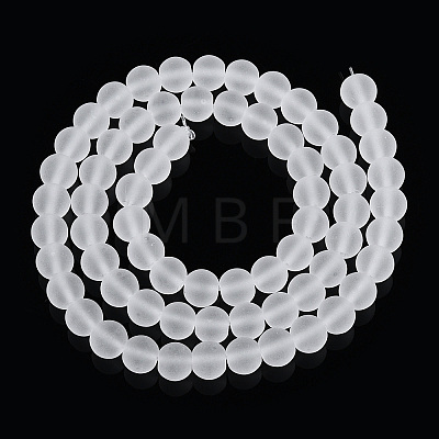 Transparent Glass Beads Strands GLAA-T032-T6mm-MD13-1