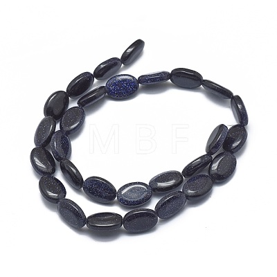 Synthetic Blue Goldstone Beads Strands G-G793-21A-02-1