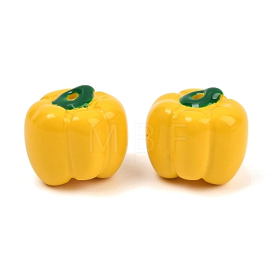 Opaque Resin Imitation Vegetable Beads RE-CBAC4C7-01-1