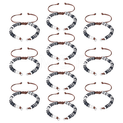 Handmade Polymer Clay Bead Bracelets Making AJEW-TAC00075-1