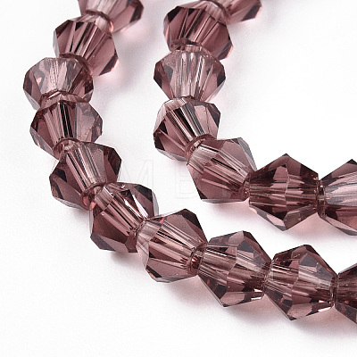 Bicone Glass Beads Strands X-EGLA-P016-4mm-03-1