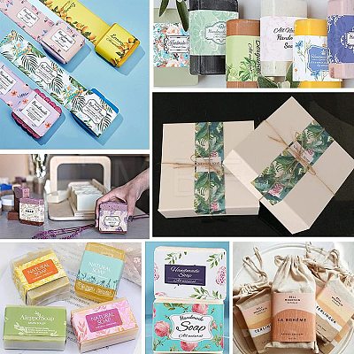 Natural Scenery Style Soap Paper Tag DIY-WH0399-69Y-1