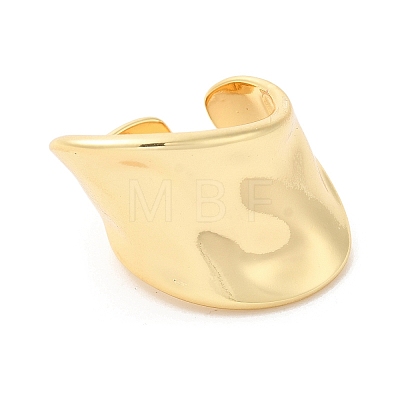 Brass Open Cuff Rings X-RJEW-P098-22G-1