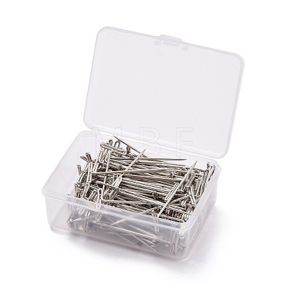 Non-Tarnish Nickel Plated Steel T Pins for Blocking Knitting FIND-D023-01P-04-1