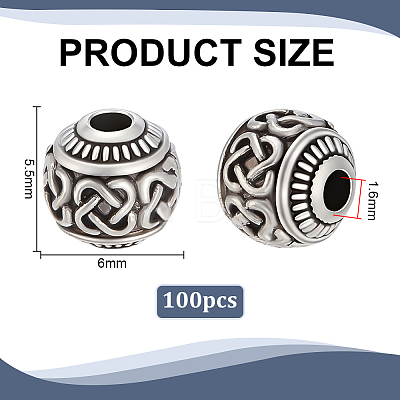 Tibetan Style Alloy Beads FIND-PH0060-12D-1