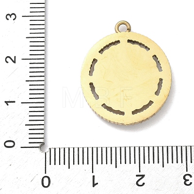 304 Stainless Steel & Rhinestone Pendants STAS-G371-09F-01G-1