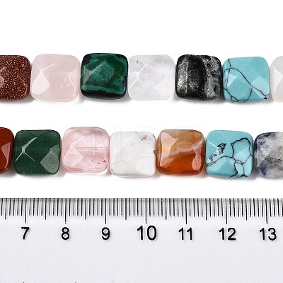 Natural & Synthetic Mixed Gemstone Beads Strands G-T138-160-1