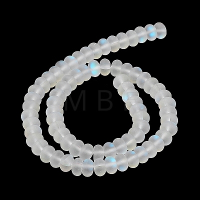 Frosted Transparent Glass Beads Strands FGLA-M002-01I-1