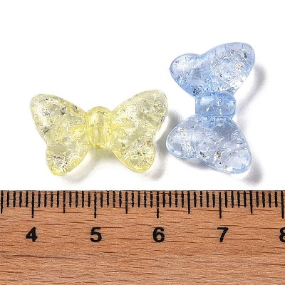 Crackle Transparent Acrylic Beads OACR-G033-05B-1