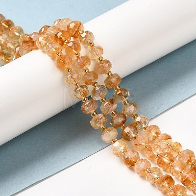Natural Citrine Beads Strands G-P508-A11-01-1
