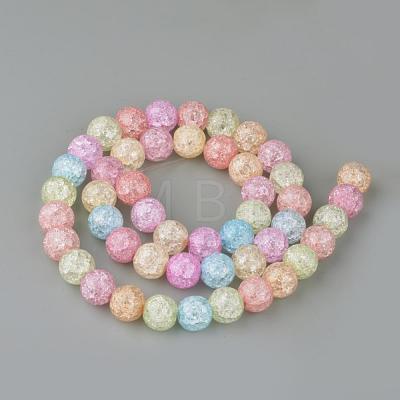 Synthetic Crackle Quartz Beads Strands GLAA-S134-10mm-20-1