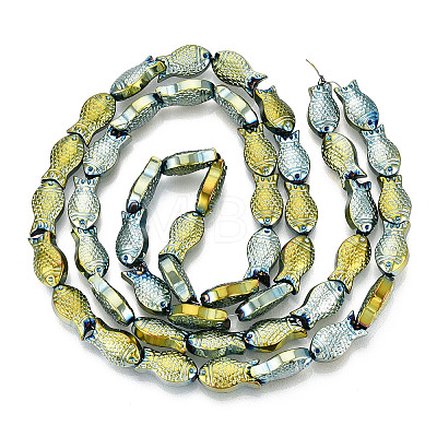 Electroplate Glass Beads Strands EGLA-T025-03E-1