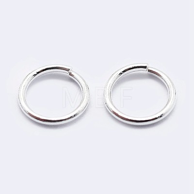 925 Sterling Silver Open Jump Rings STER-F036-02S-0.8x4mm-1