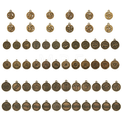 6 Sets 3 Style Tibetan Style Alloy Pendants TIBEP-TA0001-08AB-1