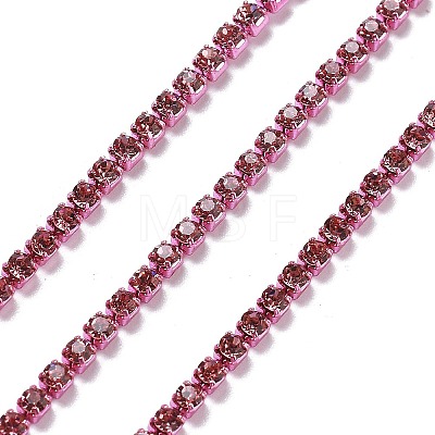 Iron Rhinestone Glass Cup Chain CH-U001-01L-1