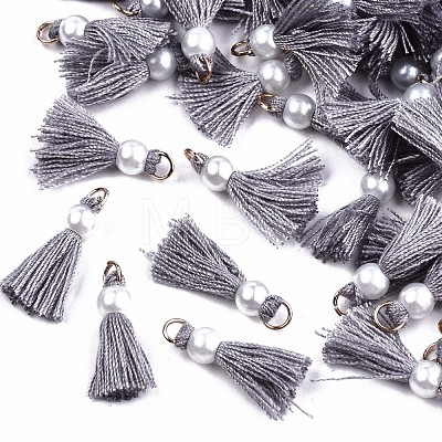 Polycotton(Polyester Cotton) Tassel Pendant Decorations FIND-T052-13C-1