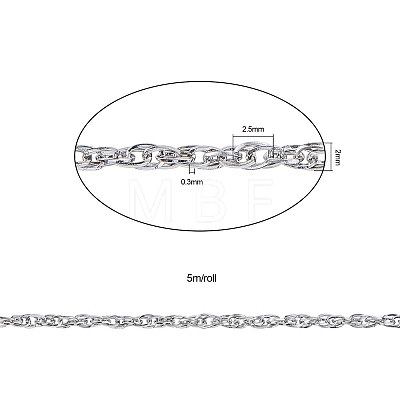 304 Stainless Steel Rope Chains CHS-CJ0001-06-1