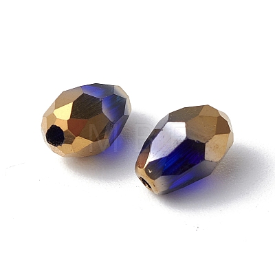 Electroplate Glass Beads DGLA-C001-01G-1