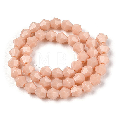 Opaque Solid Color Imitation Jade Glass Beads Strands EGLA-A039-P6mm-D06-1