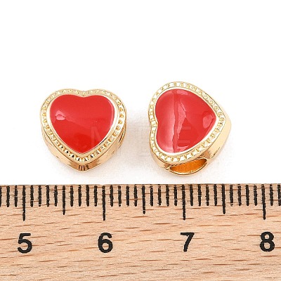 Alloy Enamel European Beads AL-CBAC2D3-20G-05-1