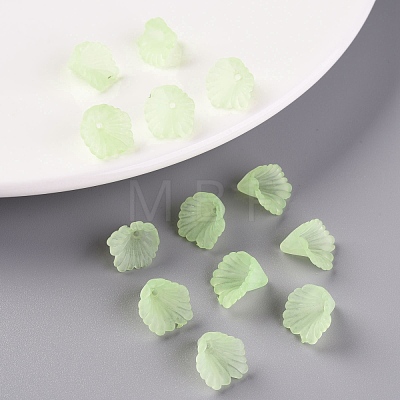 Frosted Acrylic Bead Caps MACR-S371-10A-728-1