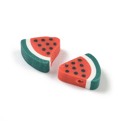 Fruit & Vegetable Theme Handmade Polymer Clay Beads CLAY-F006-02I-1