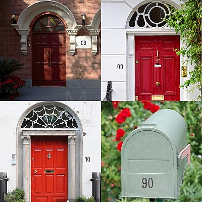 Iron Home Address Number AJEW-WH0126-24J-1